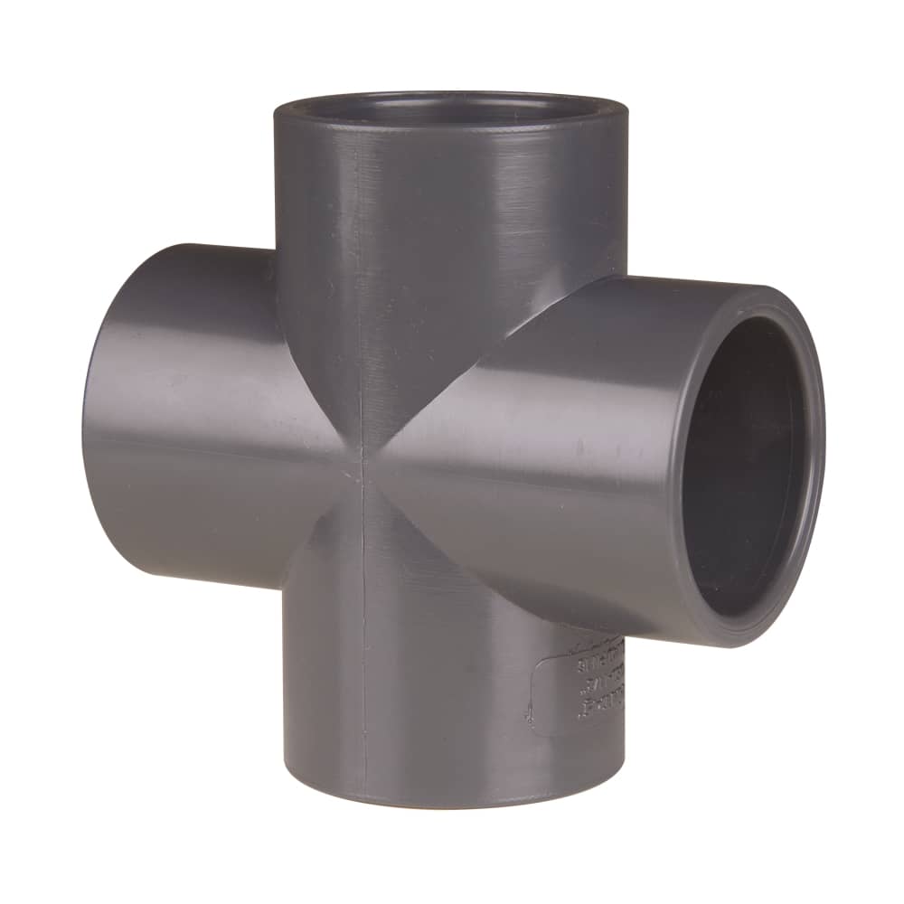 Крестовина ПВХ 90 градусов под клеевое соединение